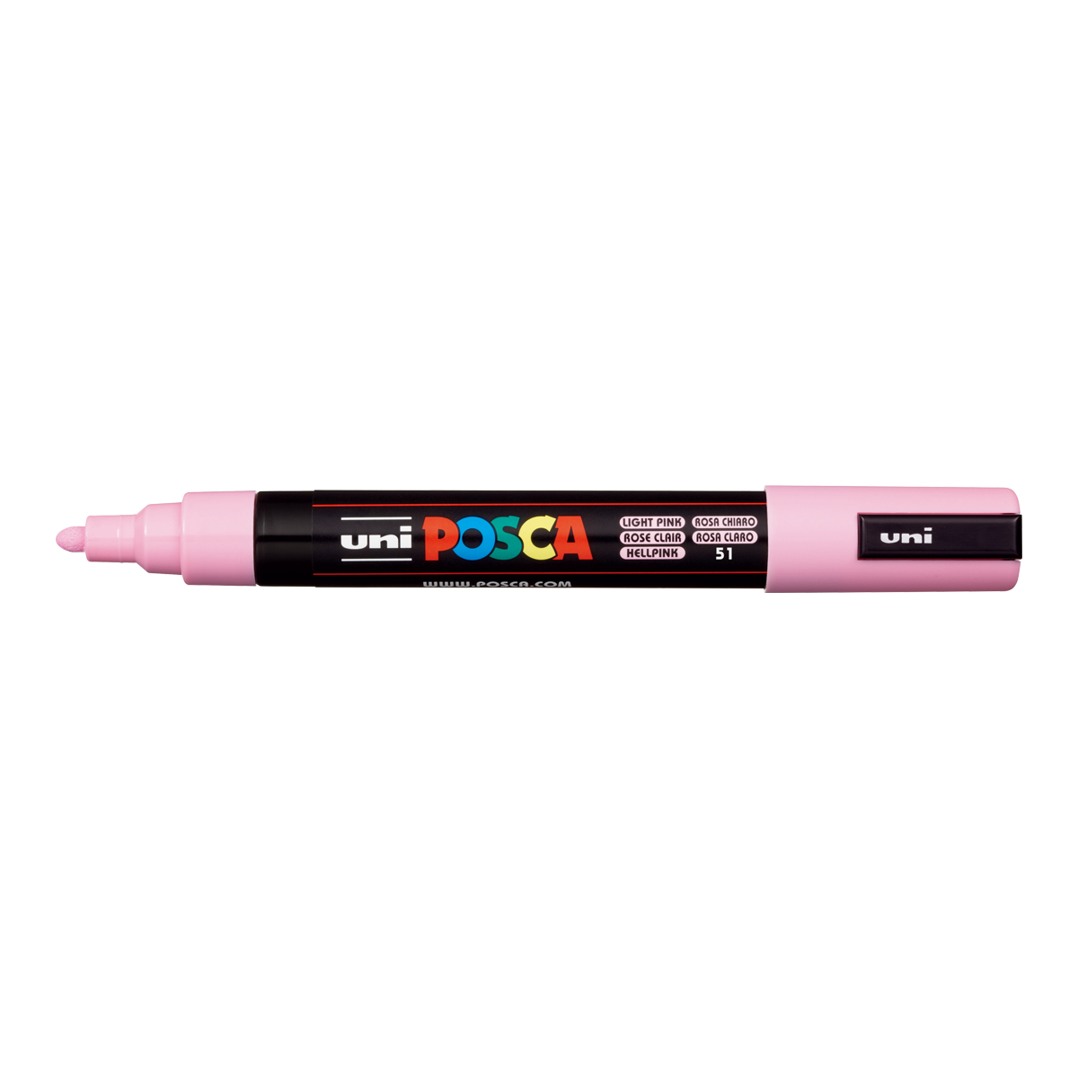 Posca маркер PC-5M, 1,8 - 2,5 mm, светлорозова (51)