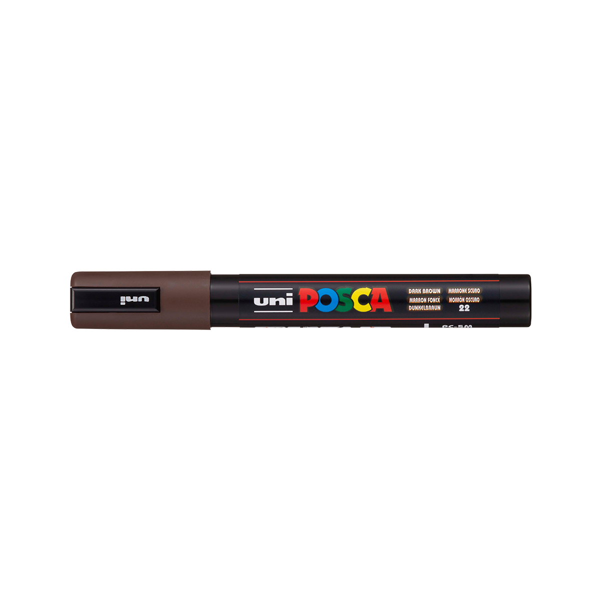 Posca маркер PC-5M, 1,8 – 2,5 mm, темнокафеава (22)
