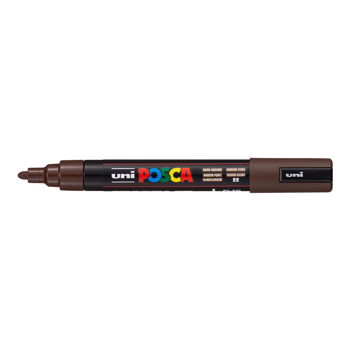 Posca маркер PC-5M, 1,8 – 2,5 mm, темнокафеава (22)