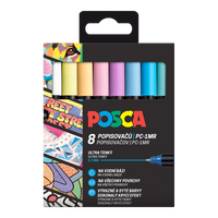 Posca сет маркери пастелни бои (8 пар.)