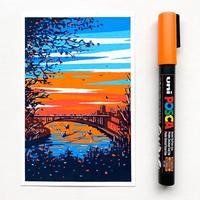 Posca сет маркери во боја (8 пар.)