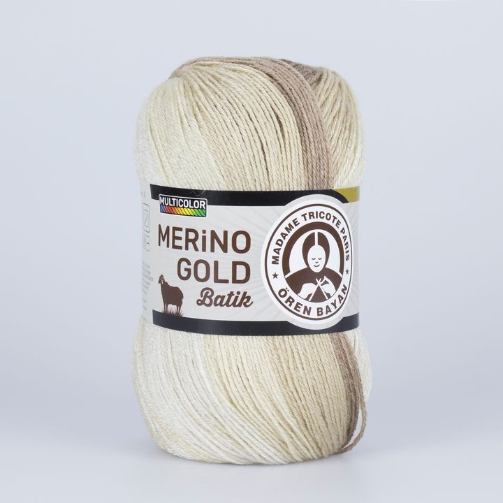Предиво за плетење Madame Tricote Paris Merino Gold Batik 100 g - 2