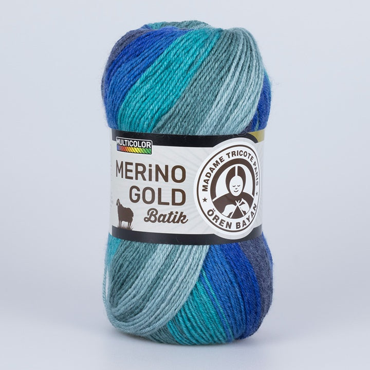 Предиво за плетење Madame Tricote Paris Merino Gold Batik 100 g - 6