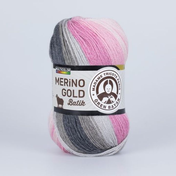 Предиво за плетење Madame Tricote Paris Merino Gold Batik 100 g - 7