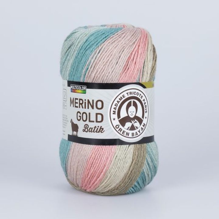 Предиво за плетење Madame Tricote Paris Merino Gold Batik 100 g - 8
