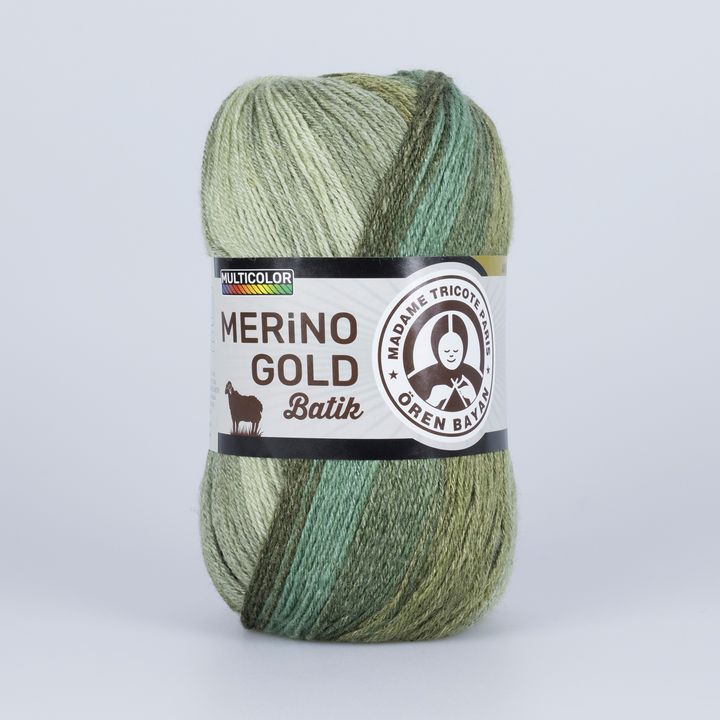 Предиво за плетење Madame Tricote Paris Merino Gold Batik 100 g - 9