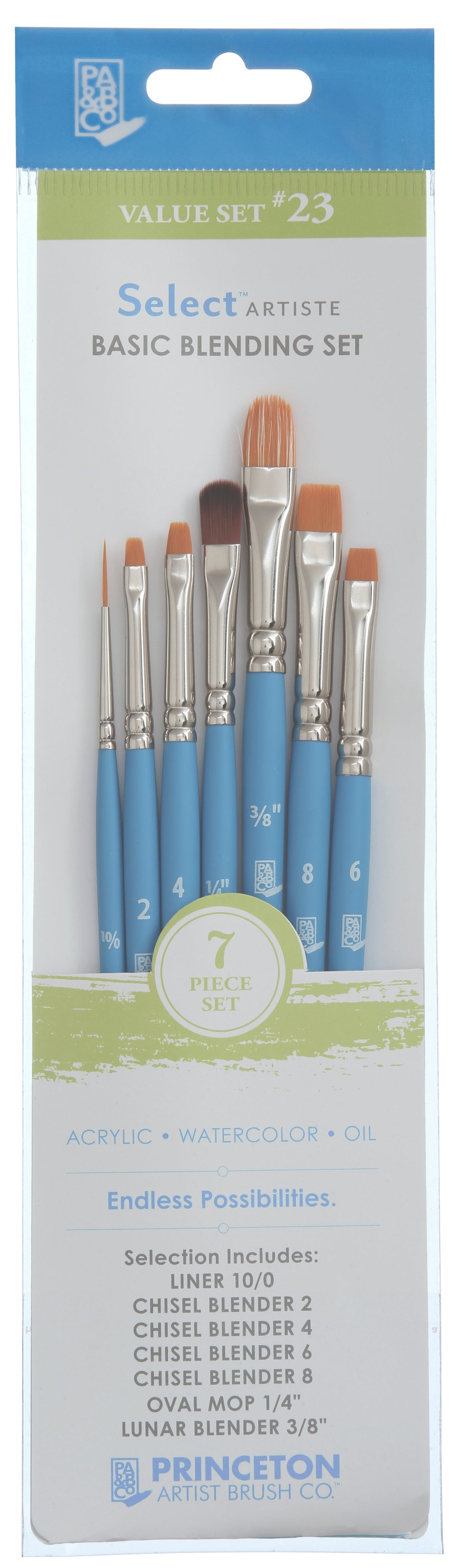 Сет универзални четки PRINCETON Select – 7 пар.