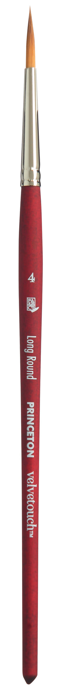 PRINCETON Velvetouch универзална тркалезна четка Long Round со кратка рачка – 4