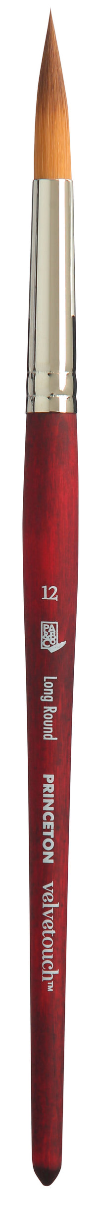 PRINCETON Velvetouch универзална тркалезна четка Long Round со кратка рачка – 12