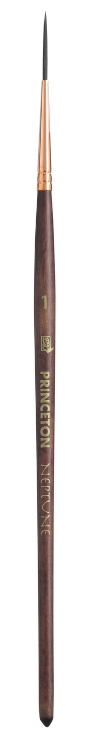 Акварелна четка PRINCETON Neptune Script Liner со кратка рачка – 1