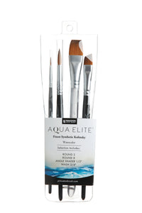 PRINCETON Aqua Elite сет четки за акварел синтетички Kolinsky 4 пар.