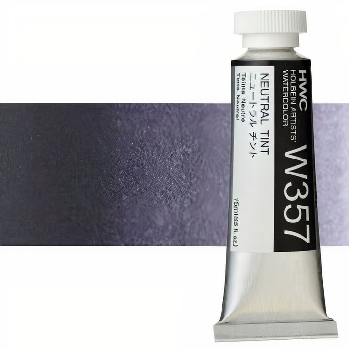 Професионални акварелни бои Holbein Artists 15 ml | бели и црни нијанси - 11