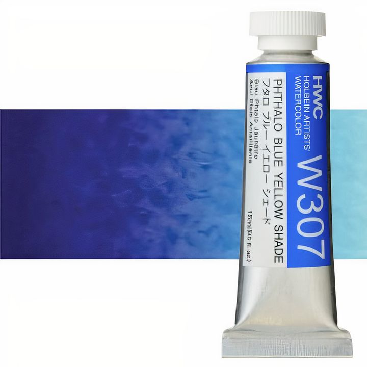 Професионални акварелни бои Holbein Artists 15 ml | сини нијанси - 19
