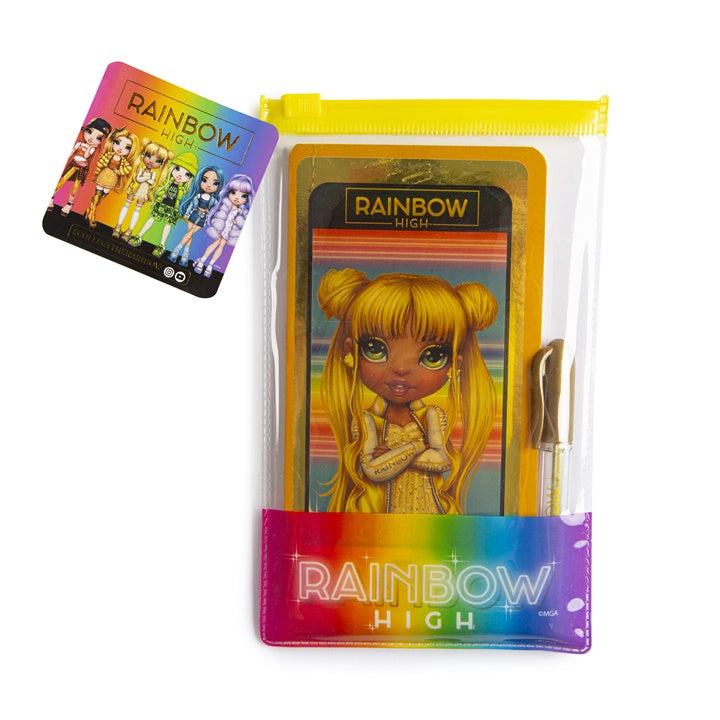 RAINBOW HIGH тетратка во форма на телефон со пенкало - 1