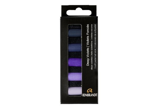 ROYAL TALENS Rembrandt сет меки суви пастели Deep Violets - 5 пар.
