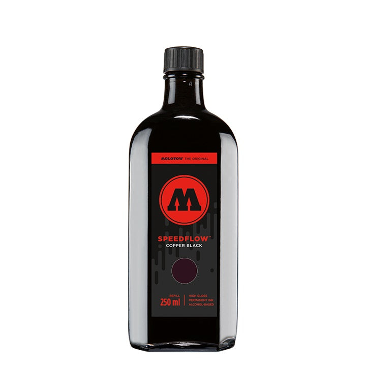 Резервно полнење SPEEDFLOW COCKTAIL MOLOTOW - shiny black 250 ml