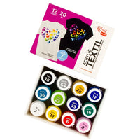 ROSA акрилни бои за текстил 12x20 ml - 2