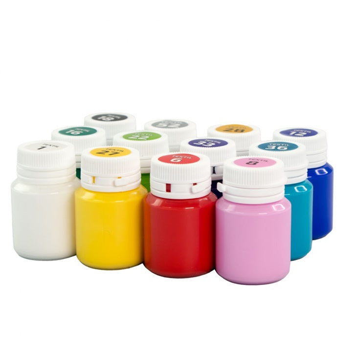 ROSA акрилни бои за текстил 12x20 ml - 4