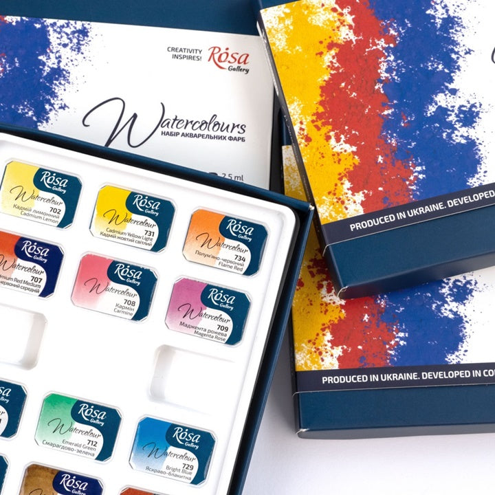 ROSA Gallery Монопигментирани Акварелни бои 12x2,5 ml - 3
