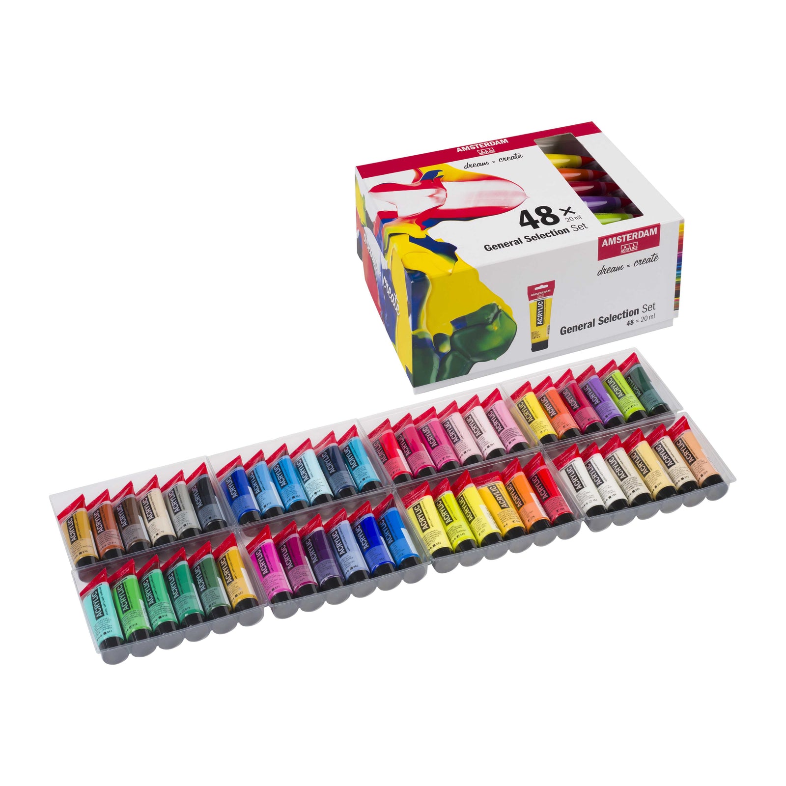 ROYAL TALENS Amsterdam сет акрилни бои General Selection 48 x 20 ml