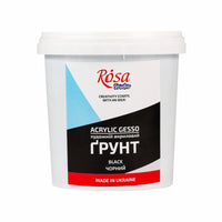 Акрилен гесо црн ROSA Studio – 500 ml