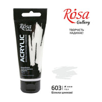 Акрилна боја, 60 ml, ROSA Gallery – Zinc White