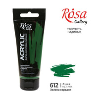 Акрилна боја, 60 ml, ROSA Gallery – Green Medium