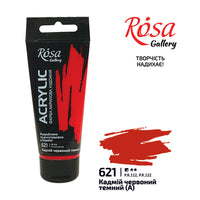 Акрилна боја, 60 ml, ROSA Gallery – Cadmium Red Deep