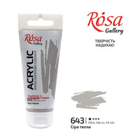 Акрилна боја, 60 ml, ROSA Gallery – Warm Gray