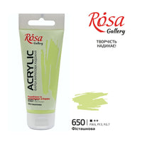 Акрилна боја, 60 ml, ROSA Gallery – Pistachio