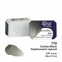 Акварелни бои тава Rosa Gallery 2,5 ml – Carbon Black panvička