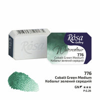 Акварелни бои тава Rosa Gallery 2,5 ml – Cobalt Green Medium panvička