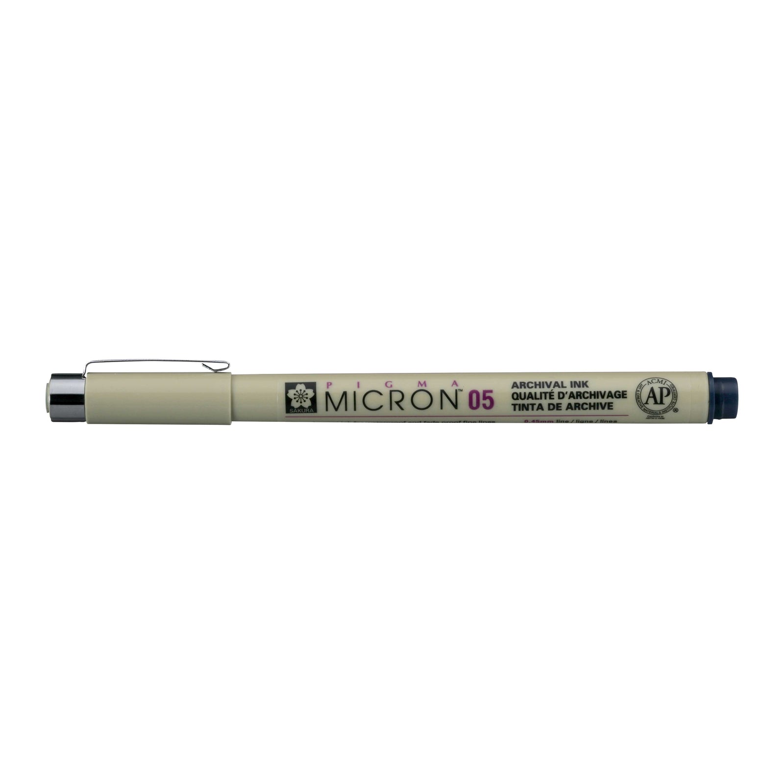 Sakura Pigma Micron 05 лајнер 0,45 mm – сет од 6 бои – Сино-црна