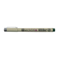Sakura Pigma Micron 05 лајнер 0,45 mm – сет од 6 бои – Ловечко зелена