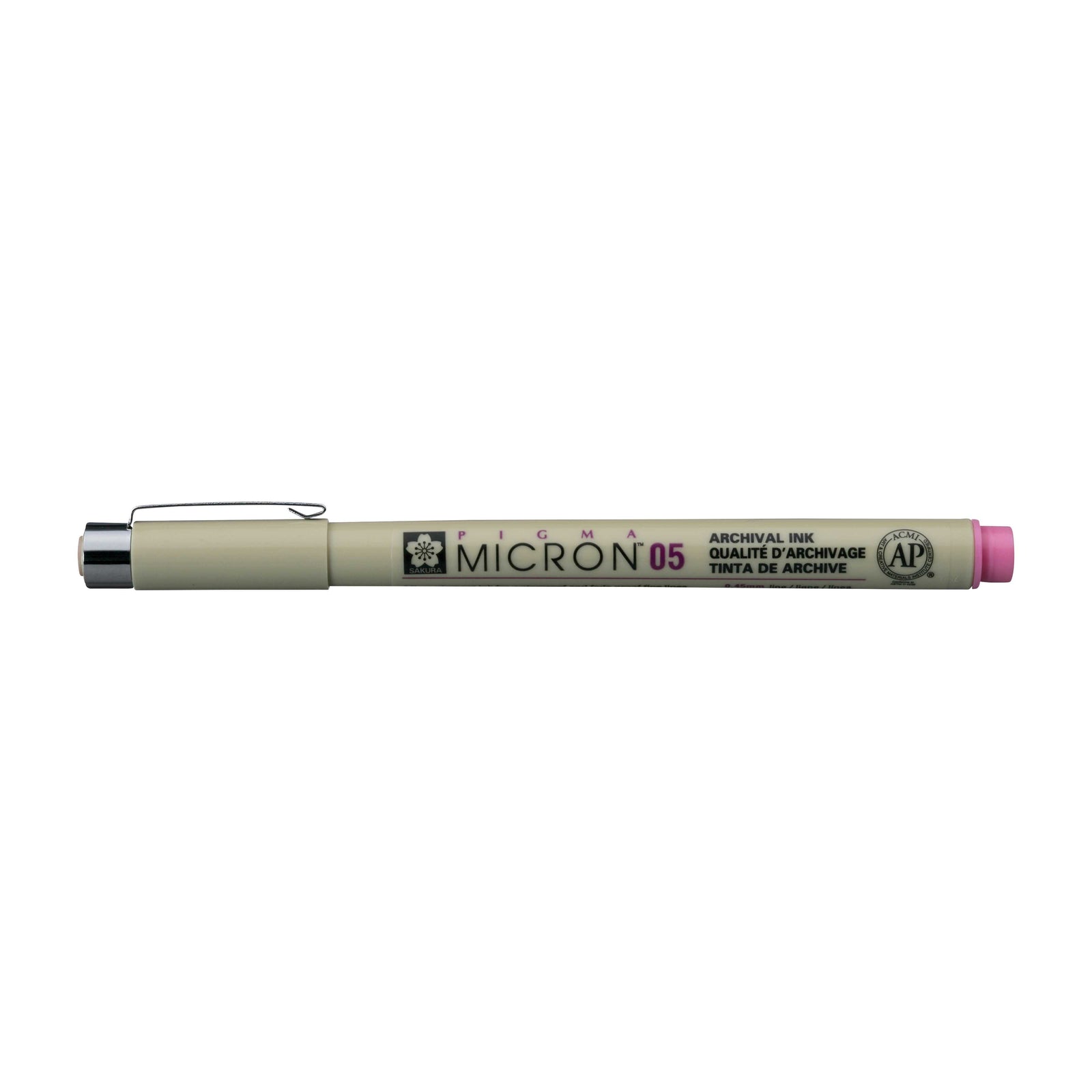 Sakura Pigma Micron 05 лајнер 0,45 mm – сет од 6 бои – Розова