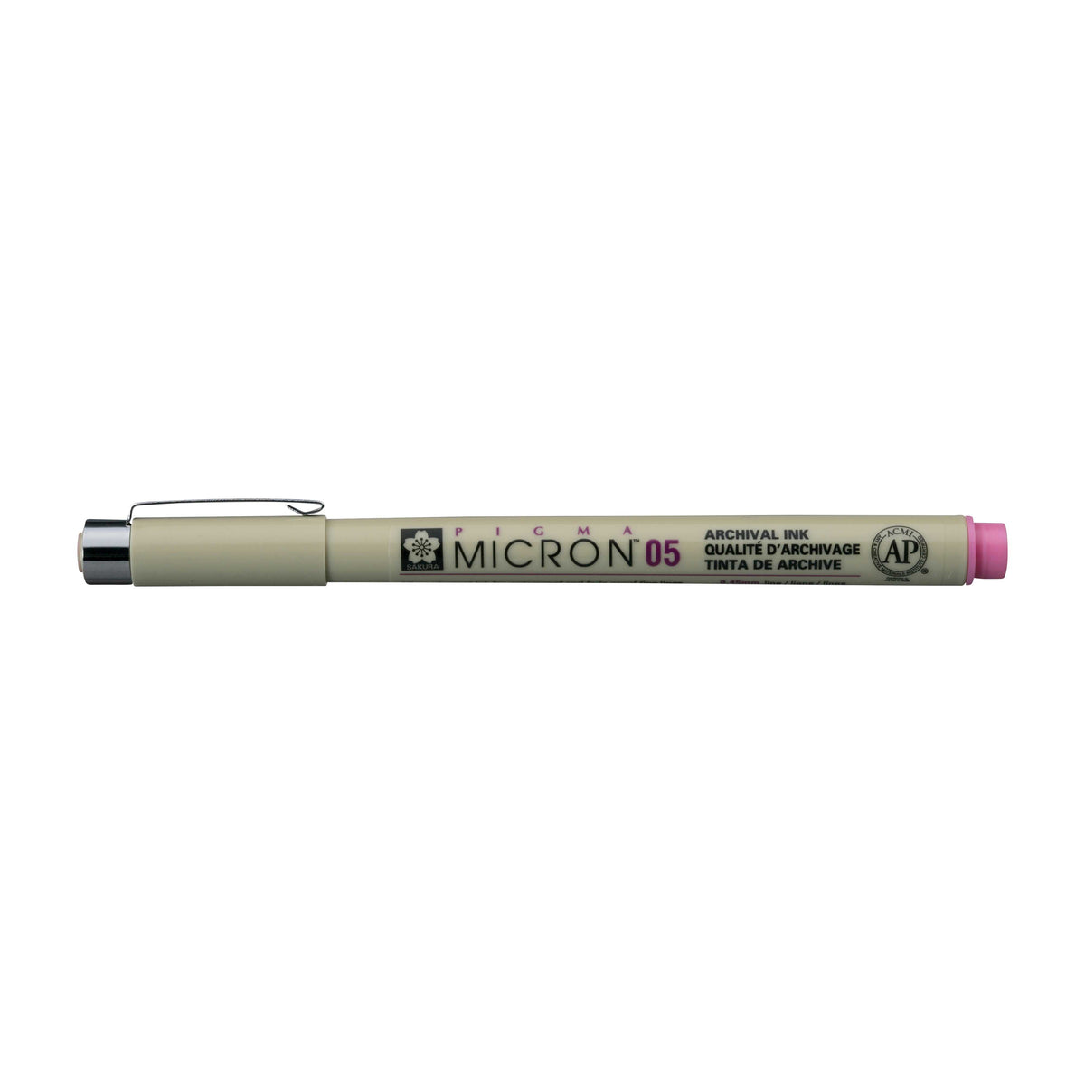 Sakura Pigma Micron 05 лајнер 0,45 mm – сет од 6 бои – Розова