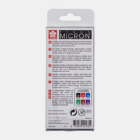 Sakura Pigma Micron 05 лајнер 0,45 mm – сет од 6 бои