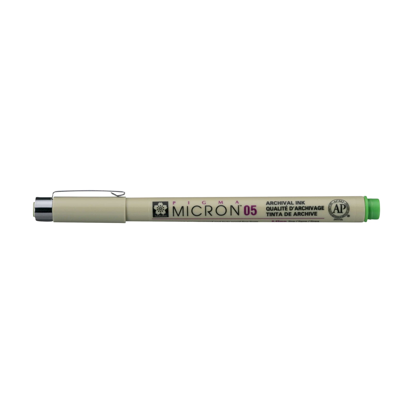 Sakura Pigma Micron 05 лајнер 0,45 mm – сет од 6 бои – Жолта