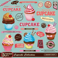 Салфета за декупаж Vintage Cupcake Poster - 1 парче