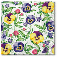 Салфетки за декупаж Beautiful Pansies - 1 парче