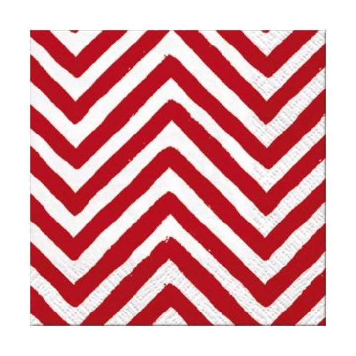 Салфетки за декупаж - Big Chevron Red - 1 производ