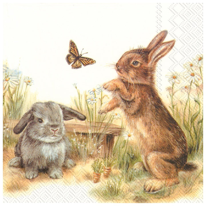 Салфетки за декупаж Bunny - 1 парче