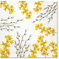 Салфетки за декупаж Catkins and Forsythia - 1 ком