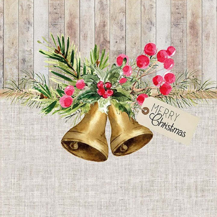 Салфетки за декупаж Christmas Bells - 1 парче
