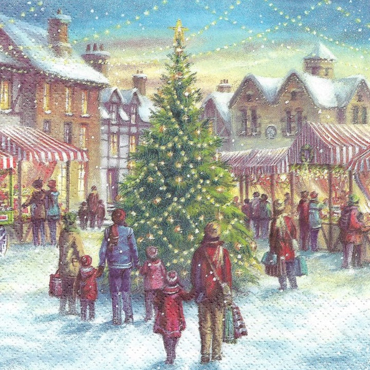 Салфетки за декупаж Christmas Market - парче