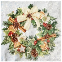 Салфетки за декупаж Christmas Wreath - 1 парче