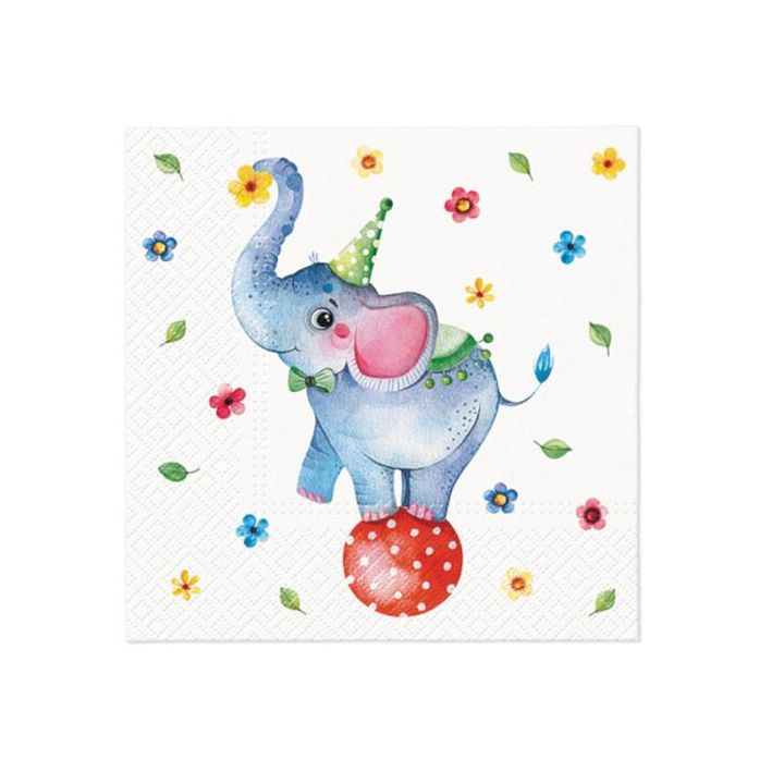 Салфетки за декупаж - Circus Elephant - 1 ЕЕЗ