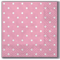 Салфетки за декупаж cocktail Pink Dots - 1 парче
