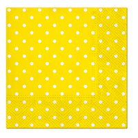 Салфетки за декупаж cocktail Yellow Dots - 1 парче