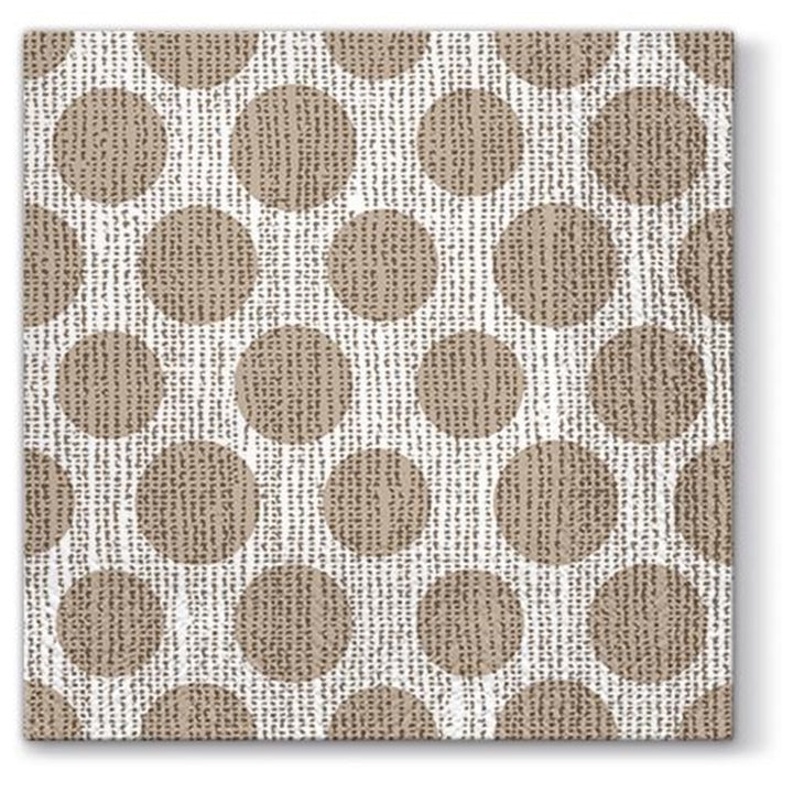 Салфетки за декупаж Dots on Linen - 1 парче